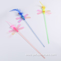 Interactive butterfly Feather Cat Toys Play Wand